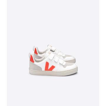 Veja V-10 CWL Kids' Shoes White/Yellow | CA 783PJJ